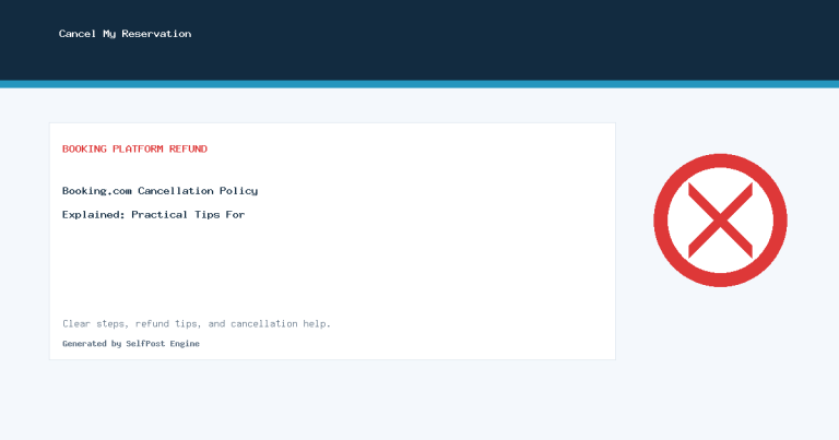 Traveler reviewing an online booking cancellation and refund request.